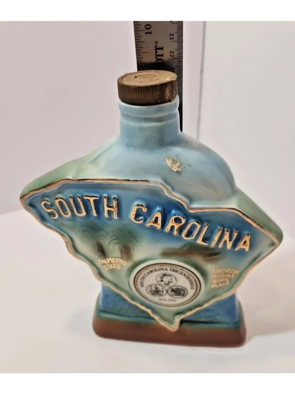 Jim Beam South Carolina Tricentennial 1970 Empty Decanter Regal China Bourbon